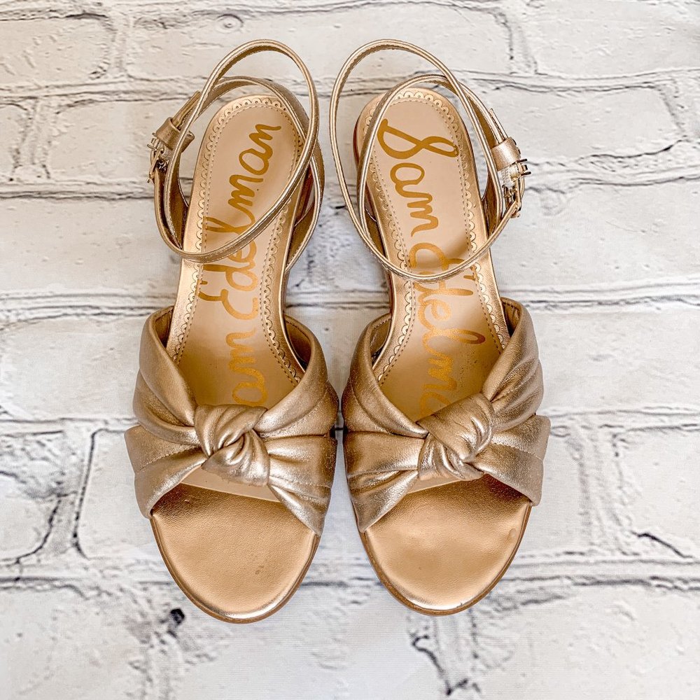 Sam Edelman Rose Gold Ingrid 1 inch Heels | 6.5